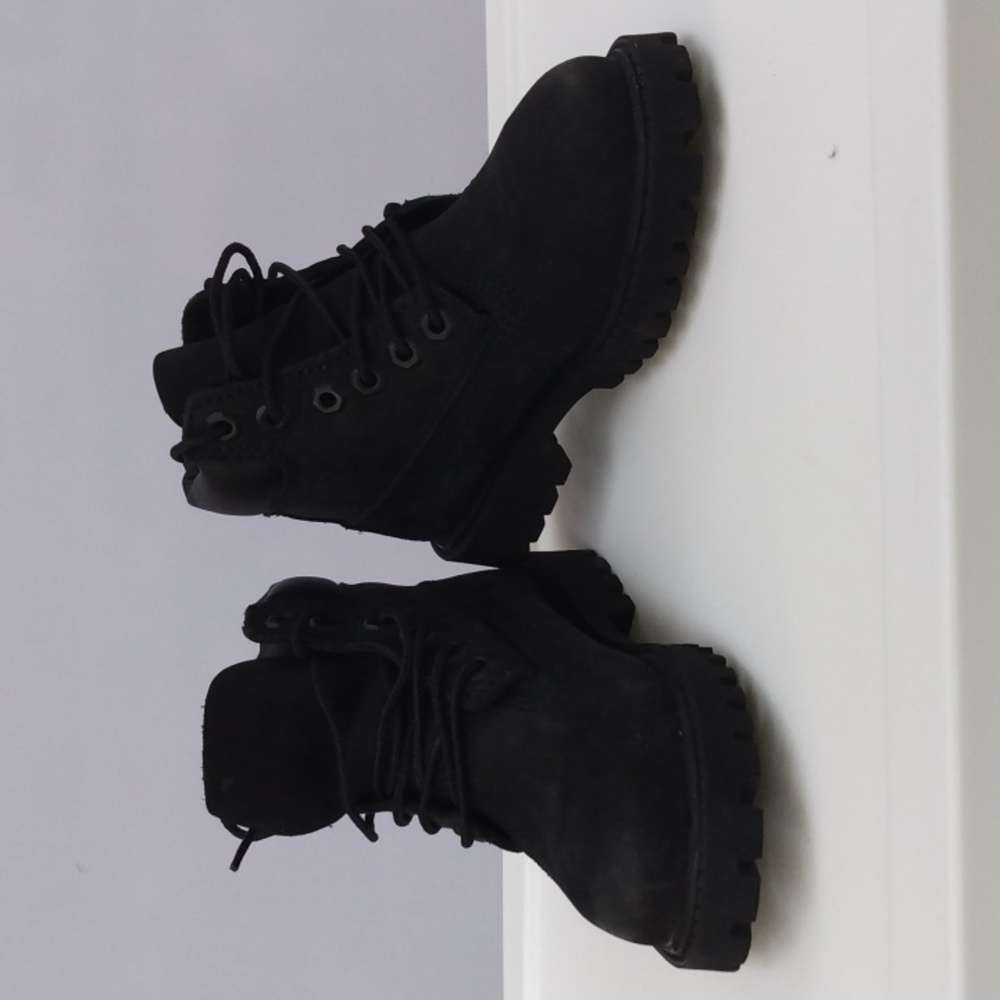 Timberland Black Lace-Up Boots